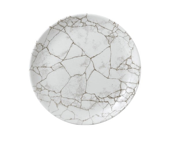 S.P. Kintsugi Agate Grey Coupe Teller flach 21.7cm