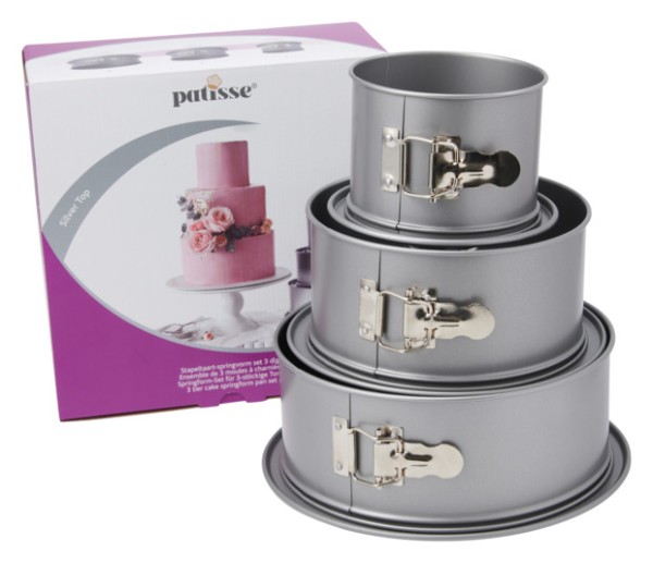 Springformen-Set anthaft 3tlg.