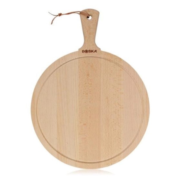 Servierbrett Rund Amigo L D33cm braun Buche geölt