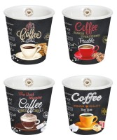 Its coffee time 4er Espressotassen 80ml