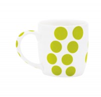 Dot Dot Porzellan Mug, grün, 35 cl