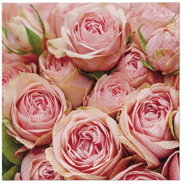 Servietten Lunch 20x Lots of Roses 33x33cm