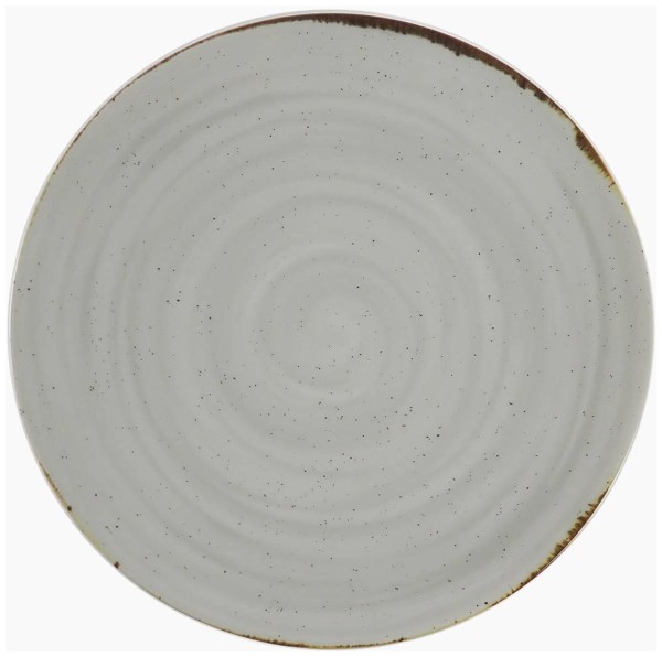 Rustico Teller flach coupe D28cm taupe