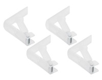 Tischtuchkl.m.Feder transp.4St