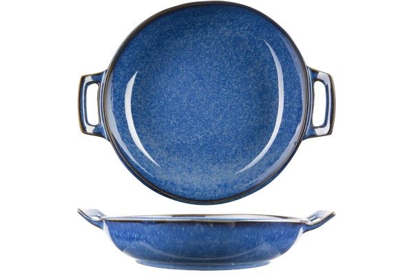 Narwal Blue Schale D17,8-22.5xH4,1-4.6cm