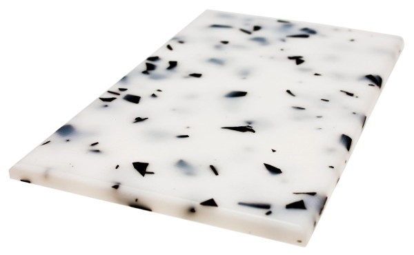 Schneidebrett 22x14x1cm marmoriert ohne Saftrille