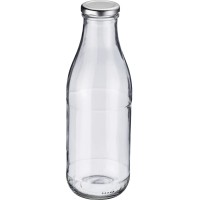 Milch- und Saftflasche 1 L, rund