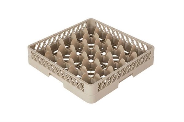 Gläserkorb 25 Fä Glas D7.5 bis 9cm H max 8.5cm beige