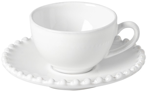 Pearl Kaffetasse mit Untertasse 90ml D12.7cm H4.8cm