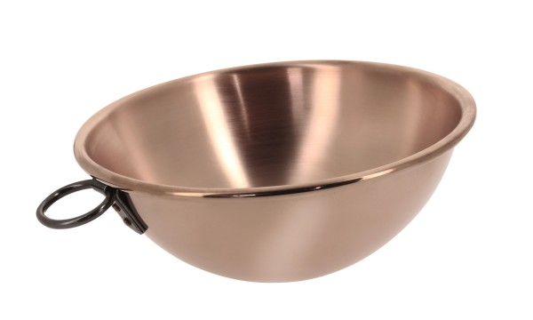 Schlagschüssel aus Kupfer D:20cm mit Ring-Griff