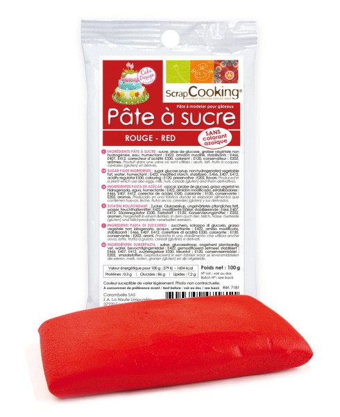 Zuckerpaste rot 100g
