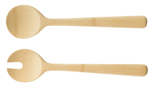 Salatbesteck 27cm nature Bambus