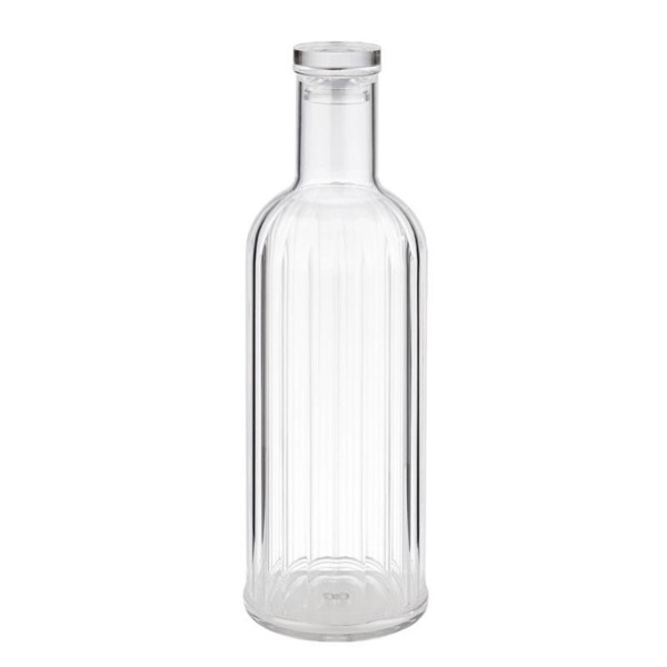 Flasche STRIPES D9cm H28,5cm 1lt transparent