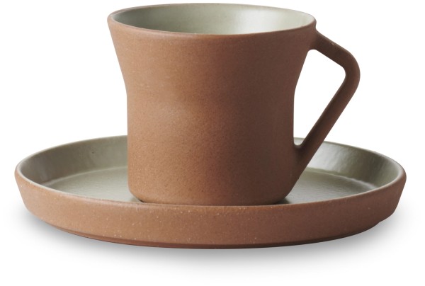 Contre-Jour Espressotasse mit Untertasse 80ml almond grün