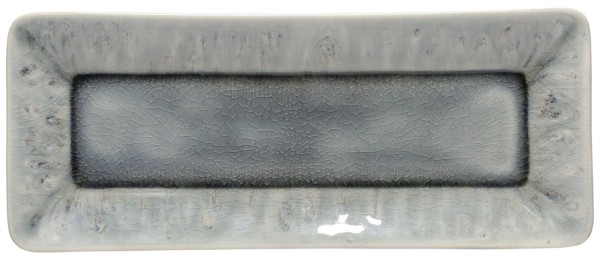Madeira Platte rechteckig 27.2x10.8cm H2.2cm grau