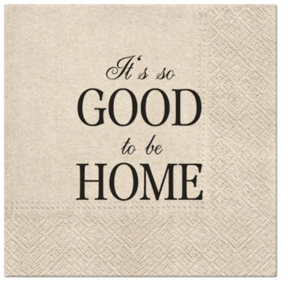 Servietten Lunch 20x We care Good to be Home 33x33cm