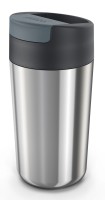 Sipp Stahl EdelstahlReisebecher Klappdeckel 454 ml Anth.