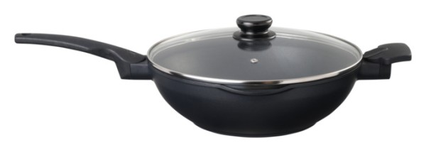 Wok Aluguss m.Glasdeckel ø30cm