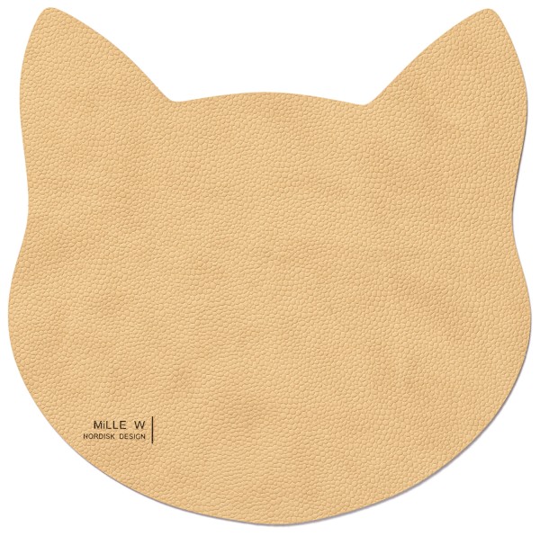 Napfunterlage katze 22x16cm S beige