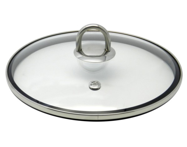 Glasdeckel m.Silik. ø28cm