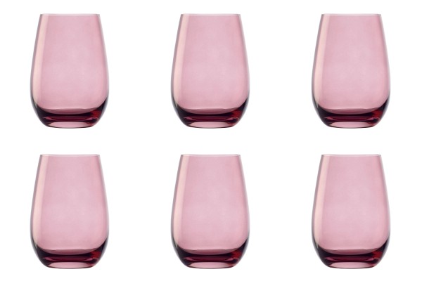 6er Set Elements Longdrink Becher 465ml Flieder