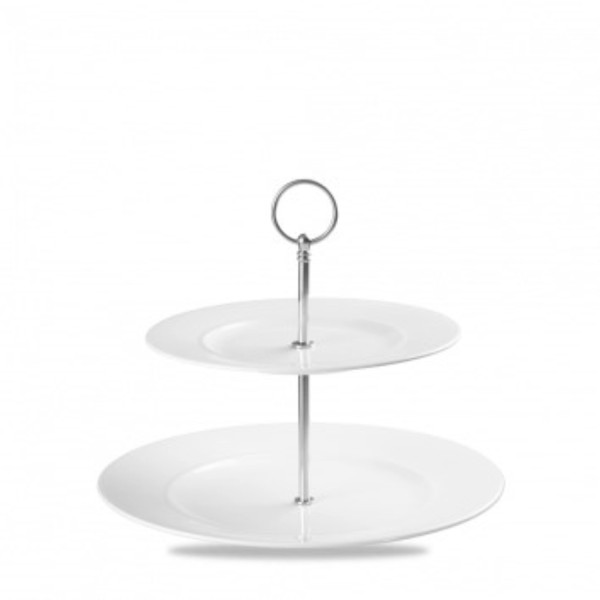 Alchemy Ambience White Etagere 2 Teller H22cm