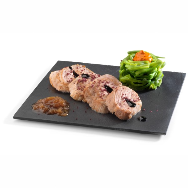 Schiefer Servierplatte quadratisch 20x20cm h:4 5mm