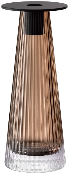 Beacon Kerzenständer H22cm taupe jet black