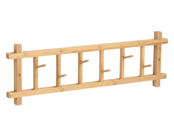 Wandgarderobe Bambus 68x22 cm