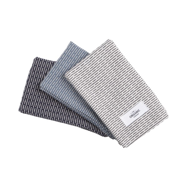 3er Set Spültuch 30x35cm ocean Biobaumwolle