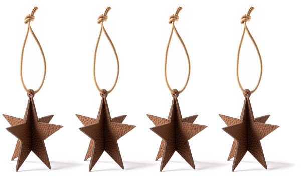 Weihnachtsbaum Schmuck stern cognac