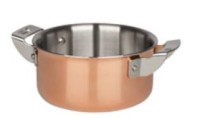 4 Ply Kochtopf mittelhoch Kupfer 10x4.5cm