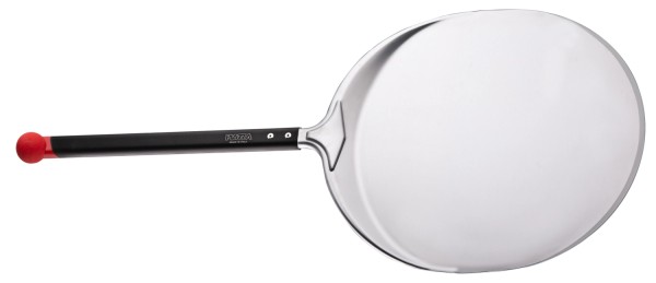 Pizzaschieber Alu rund 33cm kurzer Griff Länge total 67cm