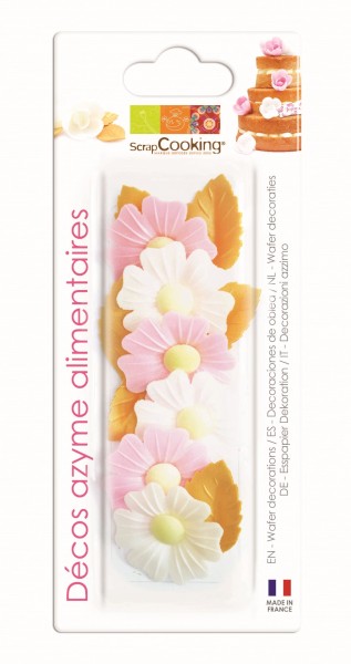 Wafer Deko. wild roses 6 Stk. und golden leaves 6 Stk.