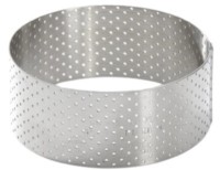 Gelochter Tortenring mit geradem Rand D:8.5 H3.5cm