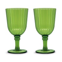 2er Set Gläser aus Acryl 460ml, grün