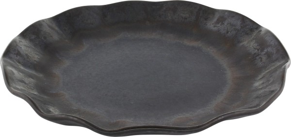 Nami Teller flach D22cm, ebony