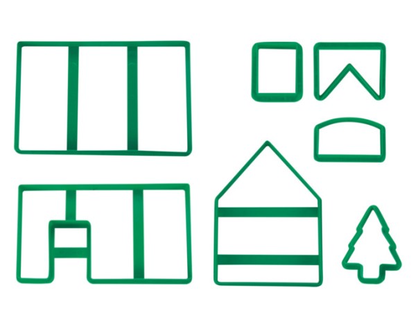 Ausstecher Set Hexenhaus grün