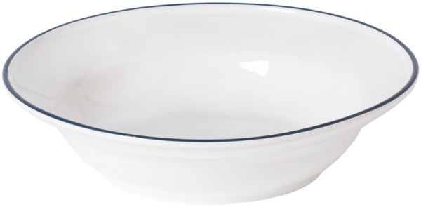 Beja Suppen-u. Pastateller D21.1cm H5.3cm 59.5cl weiss-blau