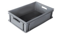 Behälter grau 60x40x17cm Standard Boden u. Wände geschlossen