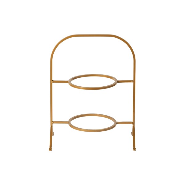Marrakesh Etagere für 2 Teller D18.8cm 24x15cm H31.8cm gold