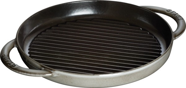 Pure Grillpfanne rund, grau, D22cm