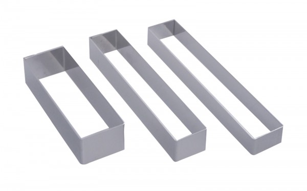 Tortenring rechteckig 8x2.5cm H: 2.5cm