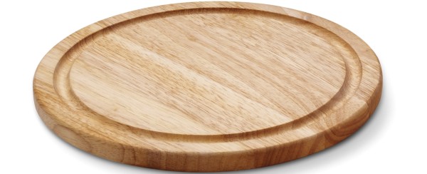 Gummibaum Steakteller m. Saftrille geölt, 30 x 1,8cm