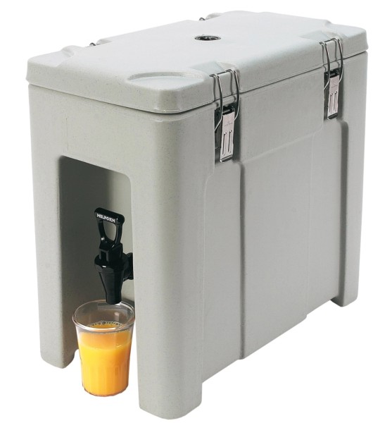 Getränkebehälter 10lt isoliert grau mit Hahn