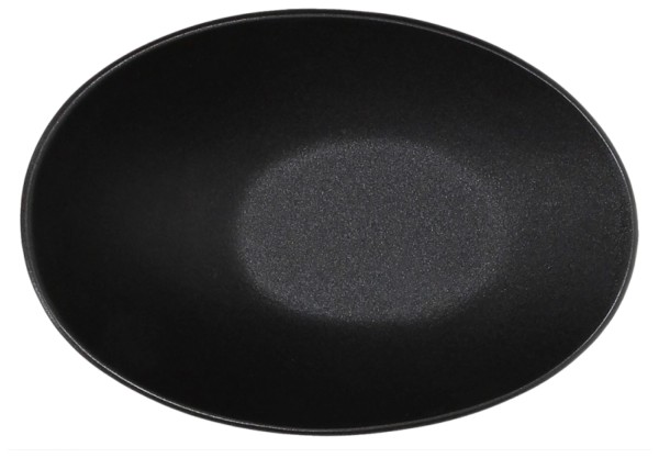 JAP Schüssel oval 26x18cm schwarz