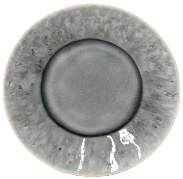 Madeira Teller D16.4cm H2.5cm grau