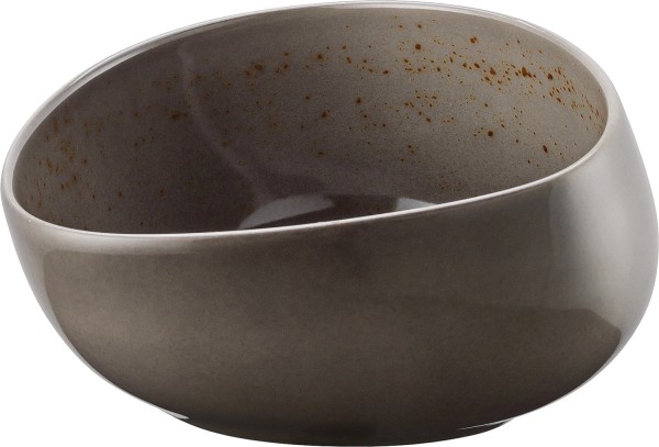 Pottery Unique Darkgrey Schale asymmetrisch 13cm 0.33lt