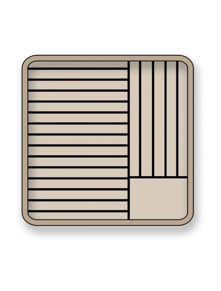 Tellerkorb geschlossen D25 bis 28cm H max 2.5cm für 20Teller