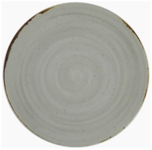 Rustico Teller flach coupe D16cm taupe